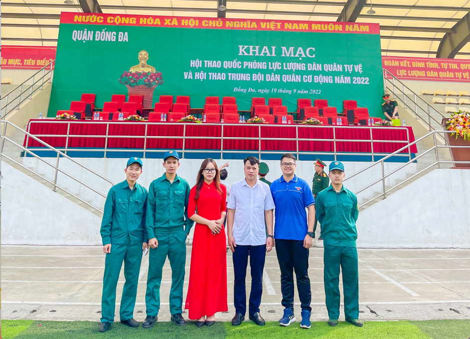 Trường Đại học Công Đoàn chọn cử lực lượng tham gia Hội thao Quốc phòng quận Đống Đa năm 2022