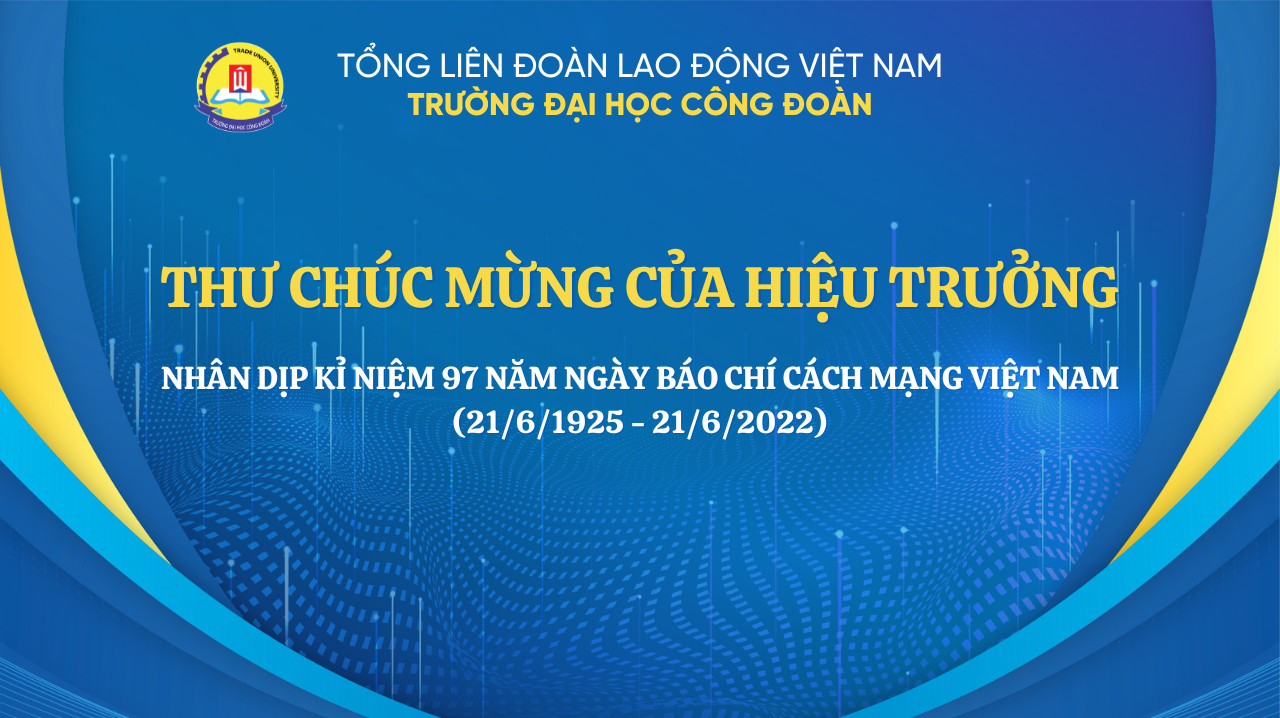 Thư cảm ơn nhân dịp kỷ niệm 97 năm ngày Báo chí cách mạng Việt Nam