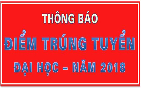 Điểm trúng tuyển, danh sách trúng tuyển Đại học hệ chính quy năm 2018